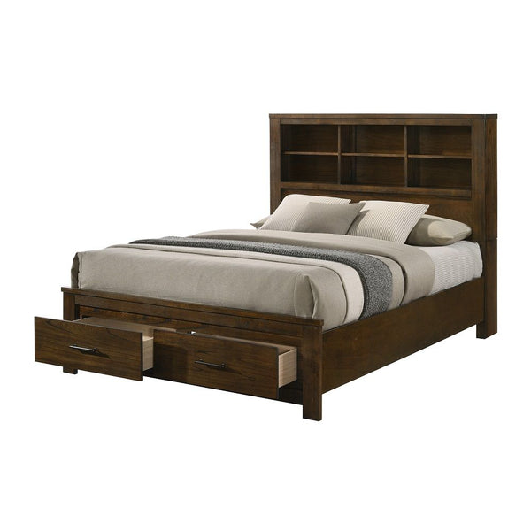 Merrilee II - Eastern King Bed With Storage - Oak