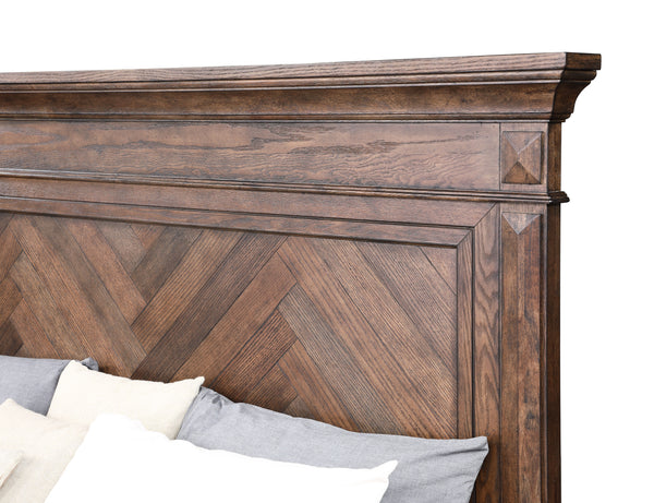  this bed promises strength and durability for years to come. The rich walnut finish