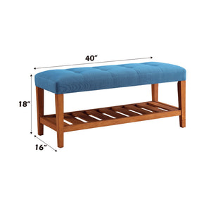 Charla - Bench - Blue & Oak
