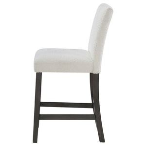 Alba - Boucle Upholstered Counter Chair (Set of 2) - White
