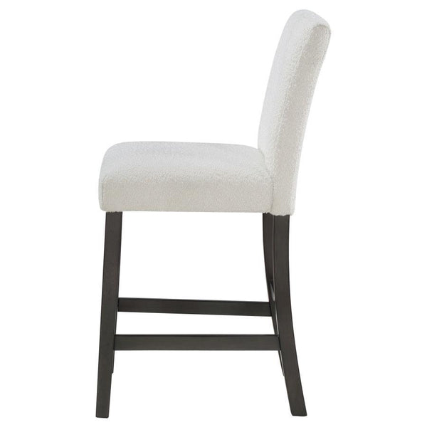 Alba - Boucle Upholstered Counter Chair (Set of 2) - White