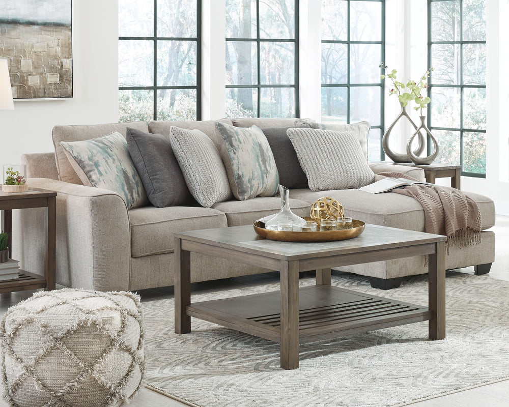 Master the art of cool, clean-lined styleâ€”loaded with sumptuous comfortâ€”with this sectional. Plush and posh, this decidedly contemporary sectional is dressed to impress with wedge-cut track armrests and box cushions for a minimalist chic aesthetic. Mu