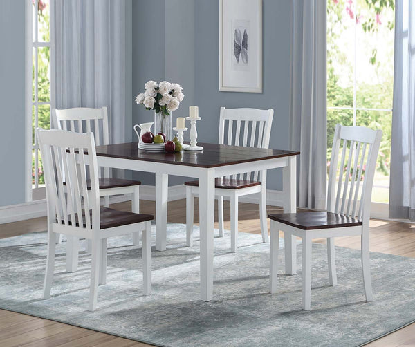  this contrasting dining set is a gorgeous addition to any dining area. The unique architectural design highlighted your distinctive personal style. The wooden seating and wooden turned leg provide stability