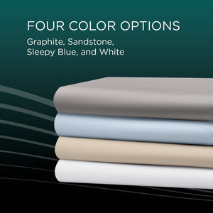 Linens - Tempur Luxe Egyptian Cotton Pillowcase Set - White - Queen