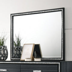 Classic design with touches of modern aspects makes this Haiden Mirror ideal for any bedroom. The rectangular mirror is easy to match your dresser for giving your space an alluring focal point. It also features a wooden frame with a glamorous shimmering s