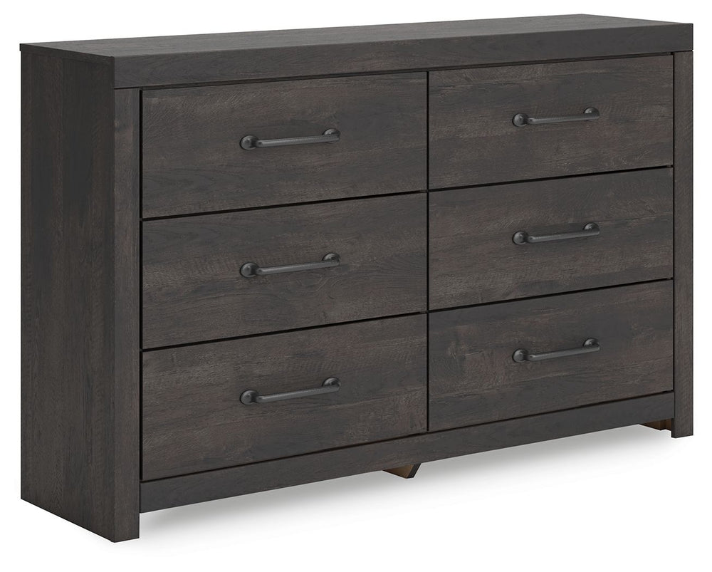 This dresser puts a casually chic twist on everyday function. Its rustic charcoal finish pairs well with other neutrals and pops of color alike, giving you the flexibility to change up your aesthetic as you please. Smooth-gliding drawers keep clothes and 