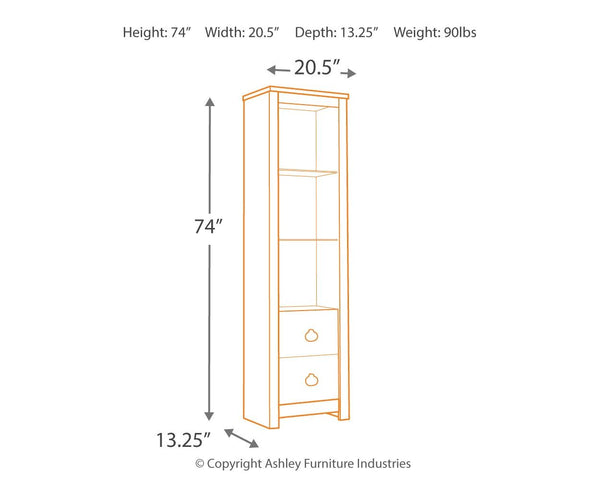 Willowton - Whitewash - 3-Piece Entertainment Center