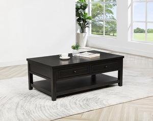  it offers both durability and style. The planked wood top