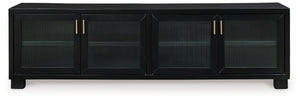  it provides functional style wherever itâ€™s displayed. And this large media cabinet accommodates flat-