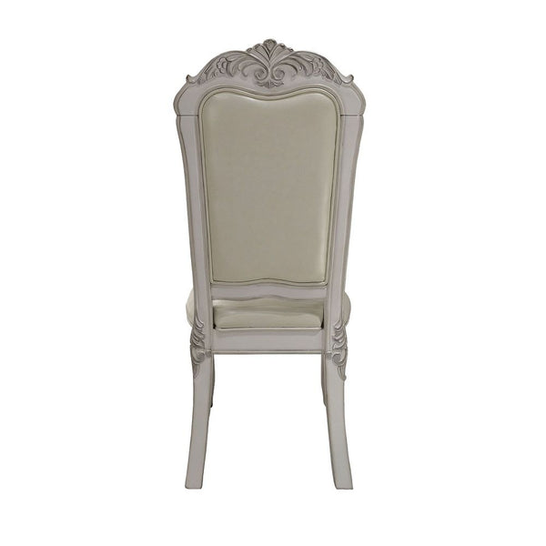 Dresden - Side Chair (Set of 2) - PU & Bone White Finish