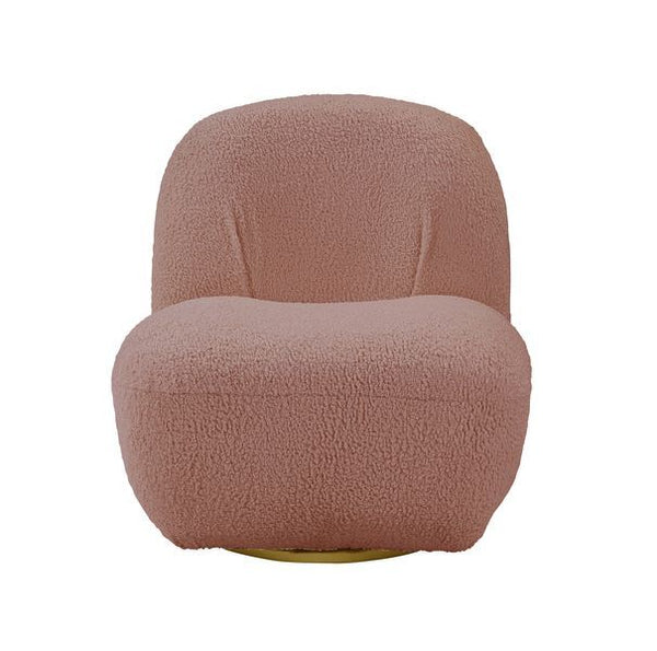 Yedaid - Accent Chair - Pink Teddy Sherpa