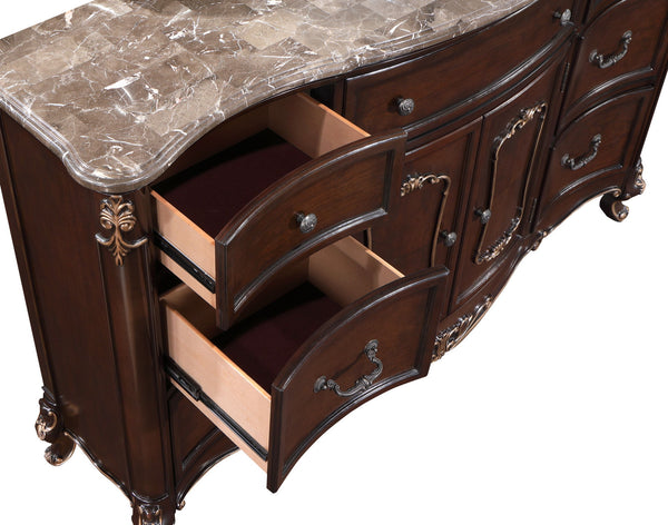 Constantine - Dresser With Marble Top - Cherry