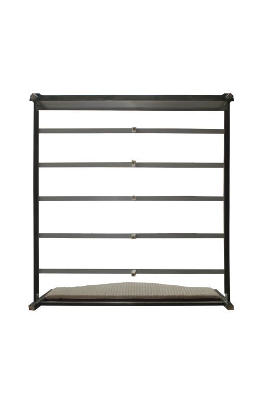 House - Beatrice Queen Bed - Two Tone Beige Fabric