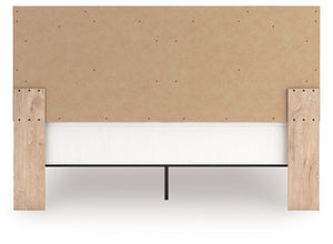 Sanginlane - Tan - King Panel Bed