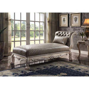 Dresden - Chaise - Vintage Bone White & PU