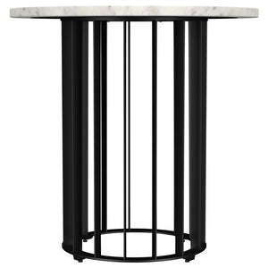  vertical rod design creates an airy and modern look while providing reliable support. Its compact si