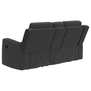 Brentwood - Upholstered Motion Reclining Loveseat - Dark Charcoal