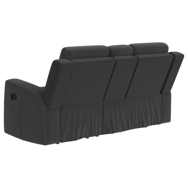 Brentwood - Upholstered Motion Reclining Loveseat - Dark Charcoal