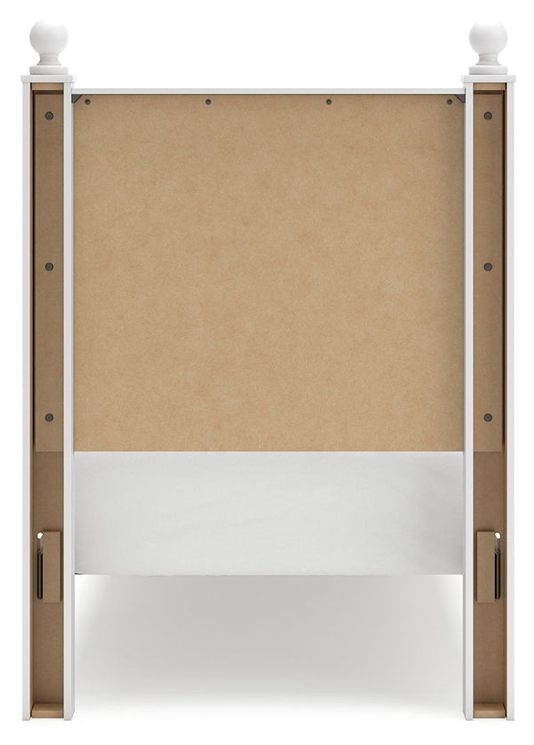 Mollviney - White - Twin Panel Storage Bed