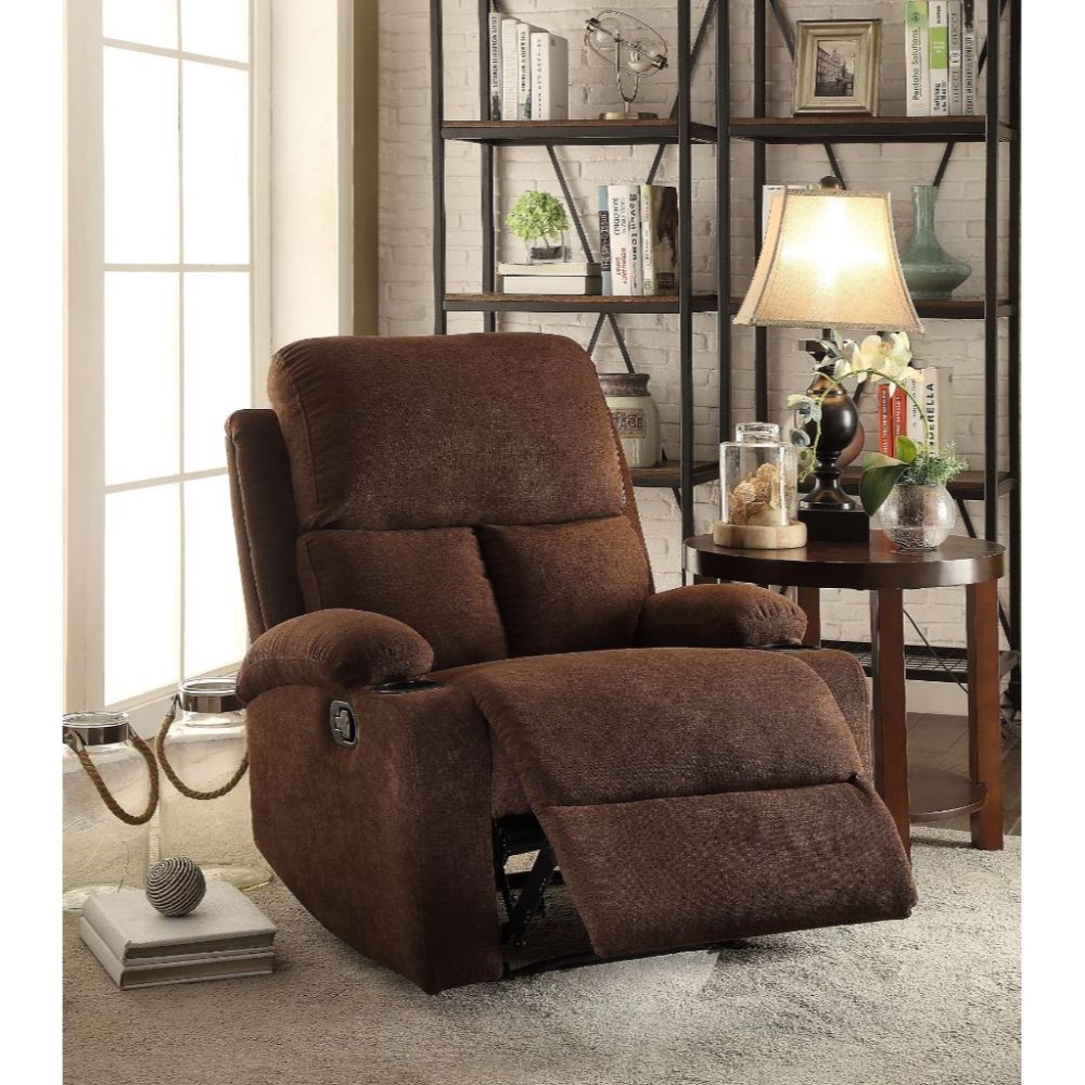 The Rosia recliner offers comfort, style and value for any home. Reflects sleek styling, cozy seating and smooth upholstery provides relaxation from seat to toe with an easy to reach external handle for operating the reclining mechanism. Update your livin