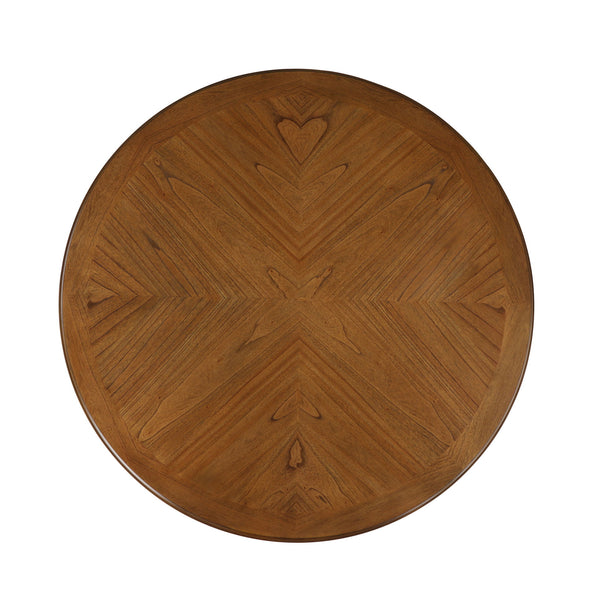  this table is built to last. The clear Chestnut Brown finish highlights the natural beauty of the wood grain