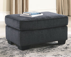  then this ottoman is the answer. Its decidedly contemporary profile is enhanced with plump cushioning and a chenille-feel upholstery that-'s so pleasing to the touch. Rest assured