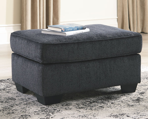  then this ottoman is the answer. Its decidedly contemporary profile is enhanced with plump cushioning and a chenille-feel upholstery that-'s so pleasing to the touch. Rest assured