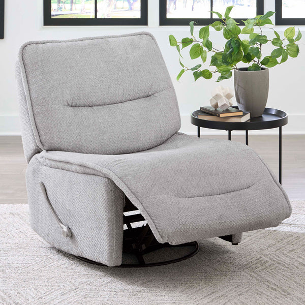Leo - Armless Recliner (Set of 2) - Silver Fox