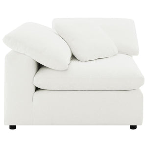 Raleigh - Boucle Upholstered Corner Chair - Ivory