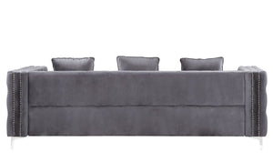 Bovasis - Sofa - Gray Velvet