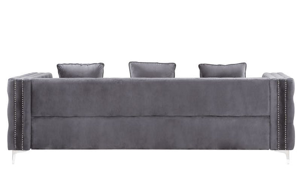 Bovasis - Sofa - Gray Velvet