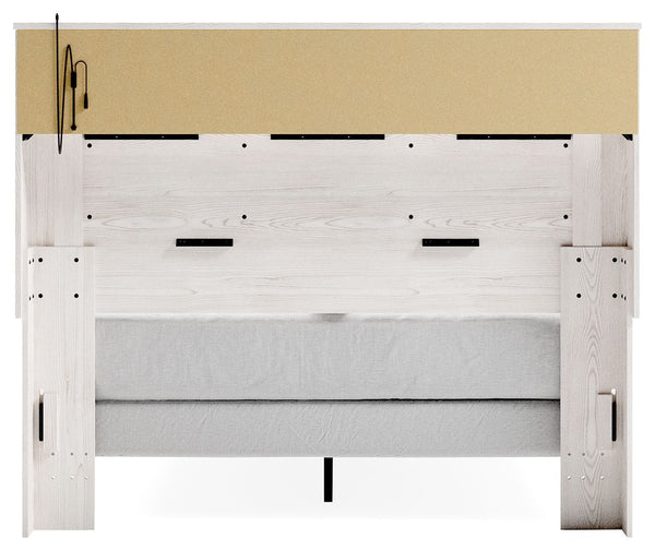 Altyra - White - Queen UPH Panel Bookcase HDBD