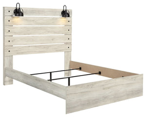 Cambeck - Whitewash - Queen Panel Bed