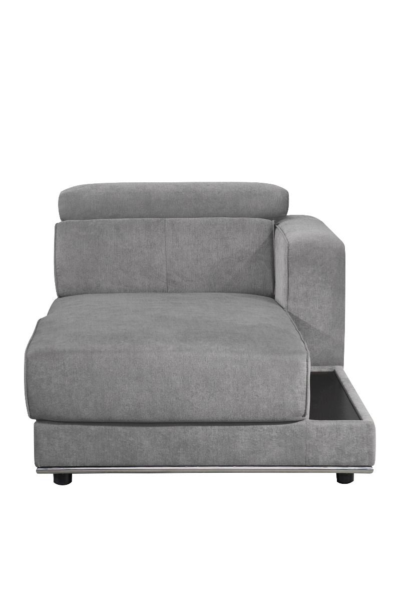 Assembled, Modular LF Sofa (3 Seater LF Arm: Adjustable Headrest & Pull seat) Tight Back & Seat Cushion (2+2) Seat Construction: Full Foam Foam Density: D26 Seat Back Height(from cushion to top): 16-"-23-"<br/><br/><b>Product Features</b><ul><li>Right Fac