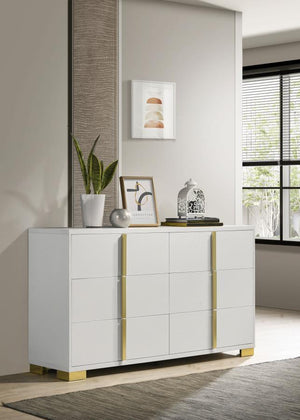 Marceline - 6-Drawer Dresser - White