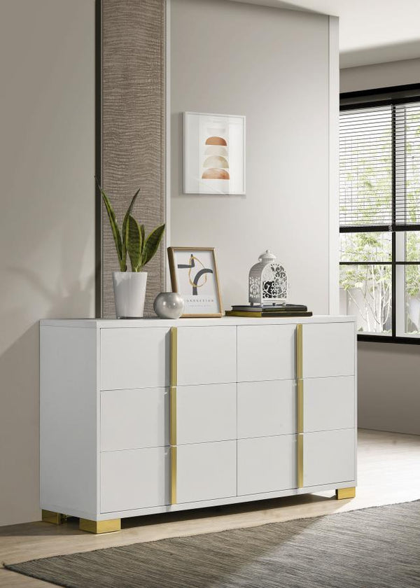 Marceline - 6-Drawer Dresser - White