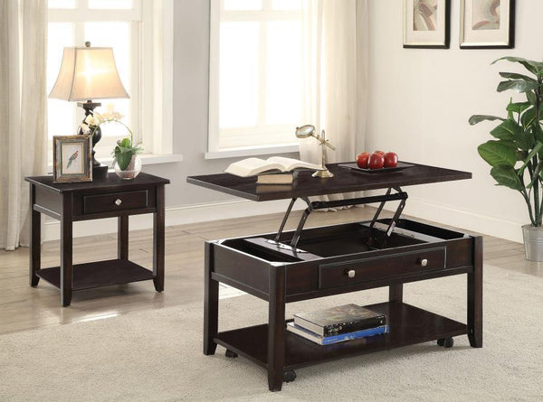  it features a rich walnut finish that adds warmth to any space. The lift-top design reveals a spa