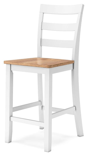 Gesthaven - Natural / White - Barstool (Set of 2)