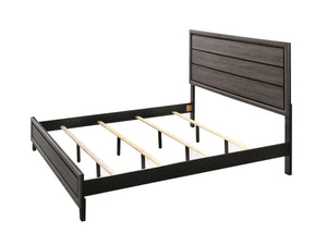  straight lines and subtle details give it a modern edge. The bed features a paneled headboard that makes a statement without overwhel