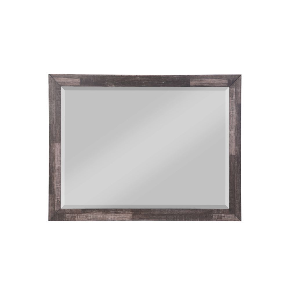 Mirror with Beveled Edge (mm) Shape: Rectangular Orientation: Landscape (Horizontal) Mirror Inner Dimension(without Frame): 42-"L x 30-"H<br/><br/><b>Product Features</b><ul><li>Case: 1Pc/1Ctn</li><li>Finish: Dark Cherry</li><li>Style: Transitional</li><l