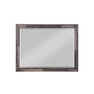 Mirror with Beveled Edge (mm) Shape: Rectangular Orientation: Landscape (Horizontal) Mirror Inner Dimension(without Frame): 42-"L x 30-"H<br/><br/><b>Product Features</b><ul><li>Case: 1Pc/1Ctn</li><li>Finish: Dark Cherry</li><li>Style: Transitional</li><l