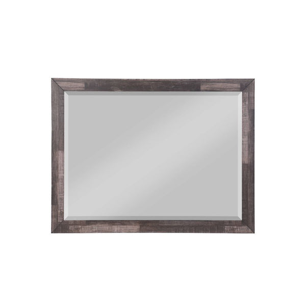 Mirror with Beveled Edge (mm) Shape: Rectangular Orientation: Landscape (Horizontal) Mirror Inner Dimension(without Frame): 42-"L x 30-"H<br/><br/><b>Product Features</b><ul><li>Case: 1Pc/1Ctn</li><li>Finish: Dark Cherry</li><li>Style: Transitional</li><l