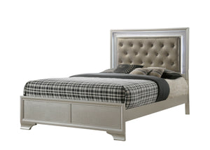Lyssa-Queen Bed-Gray<h4><b>Lyssa - Queen LED Headboard Footboard - Champagne</b></h4> <table width="100%"><colgroup><col style="width: 30%"> <col style="width: 70%"> </colgroup> <tbody> <tr> <td>Dimensions</td> <td> 63.40"L x 84.00"D x 59.20"H</td> </tr> 