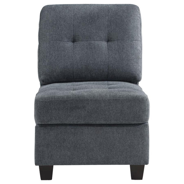  perfect as a standalone piece or as an additional seating option in any room. Upholstered in a sophisticated fabric