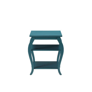  the Becci end table is an unique design in which it can be turned either way. It features two lower shelves for plenty of open storage. And also offered in five colors: Walnut for the tr