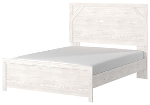  clean and casually modern. This queen panel bedâ€™s wispy whitewash finish sets the tone for your calming sanctuary. Framed elements and cross-brace accents add dimension and authenticity to the bedâ€™s simply stunning profile. <h4><b>Gerridan - Whi