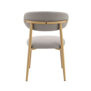 while the single pedestal base ensures stability. Complemented by padded seat and back cushion side chairs
