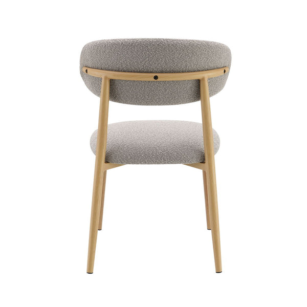  while the single pedestal base ensures stability. Complemented by padded seat and back cushion side chairs