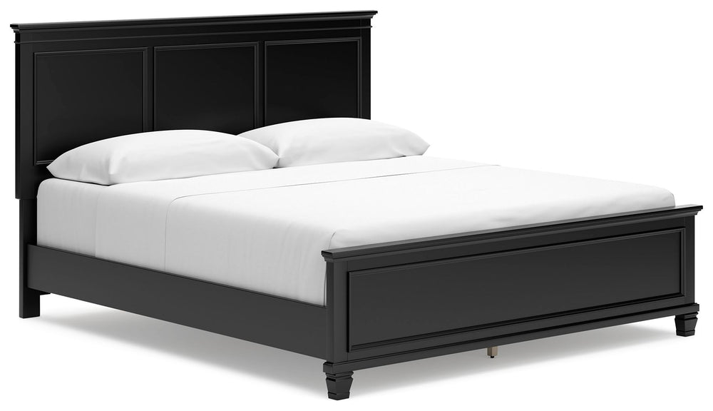 The casual design of this California king panel bed introduces a time-honored look to your restful retreat. The beautifully crafted piece is built to last, with distinctive framing that gives its headboard and footboard brilliant dimension. Whether your p