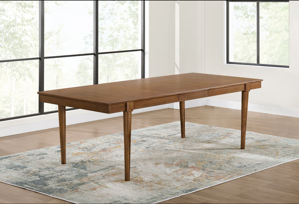 A refreshed take on retro aesthetics. This dining table adds an air of playful simplicity to your dining space, capturing the architectural language of mid-century stylings. Subtle in design, it invites the eye with a sleek, open frame. A casual, yet time
